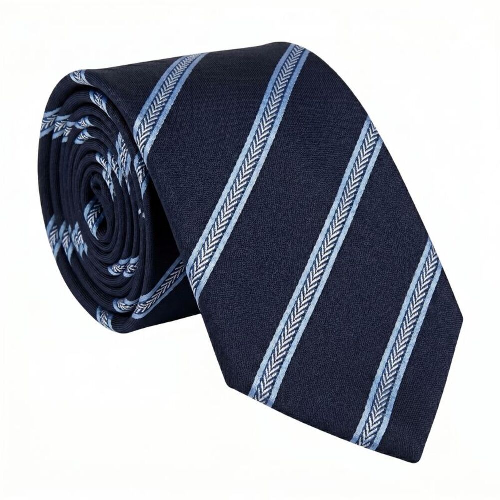 Emporio Armani Silk Black Stripe Tie Made Italy